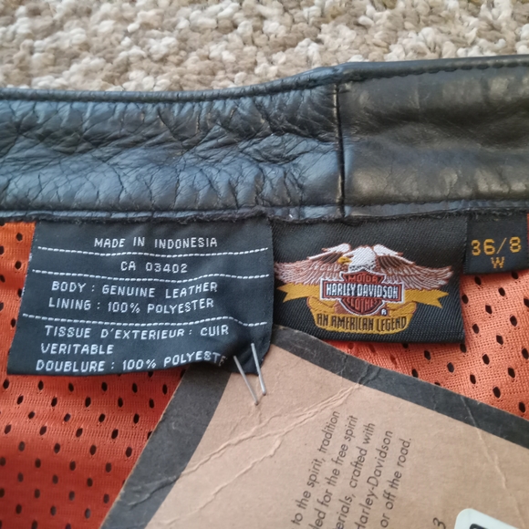 Harley-Davidson Denim - Harley-Davidson Black Leather Pants